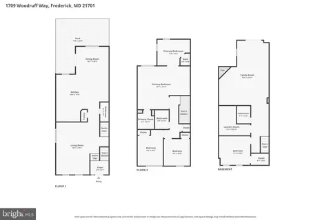 Floorplan - 1709 Woodruff Way, Frederick, MD 21701 photo 2 of 3