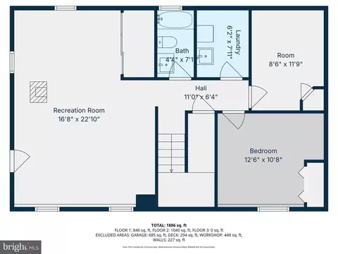 Floorplan - 7291 Beechtree Ln, Middletown, MD 21769 photo 2 of 4