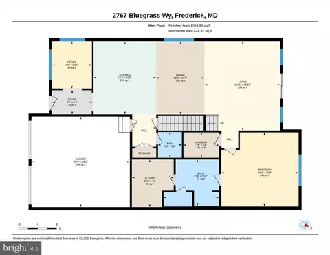 Floorplan - 2767 Bluegrass Way, Frederick, MD 21702 photo 1 of 3