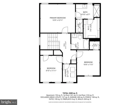 Floorplan - 205 Baughmans Ln, Frederick, MD 21702 photo 2 of 3