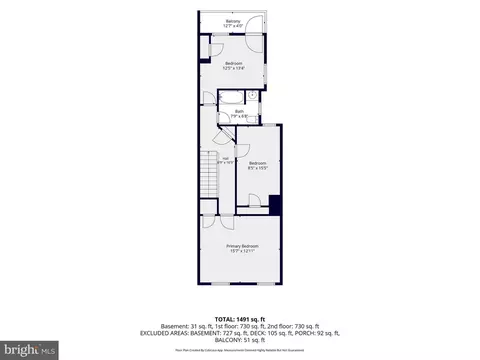 Floorplan - 334 Park Ave, Frederick, MD 21701 photo 2 of 4