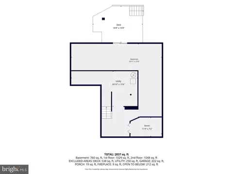 Floorplan - 814 Fifth Ave, Brunswick, MD 21716 photo 1 of 4
