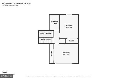 Floorplan - 1312 Hillcrest Dr, Frederick, MD 21703 photo 4 of 4