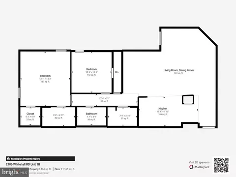 Floorplan - 2106 Whitehall Rd #1B, Frederick, MD 21702 photo 1 of 1