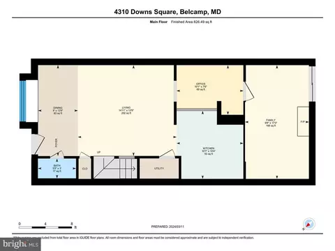 Floorplan - 4310 Downs Sq, Belcamp, MD 21017 photo 1 of 2