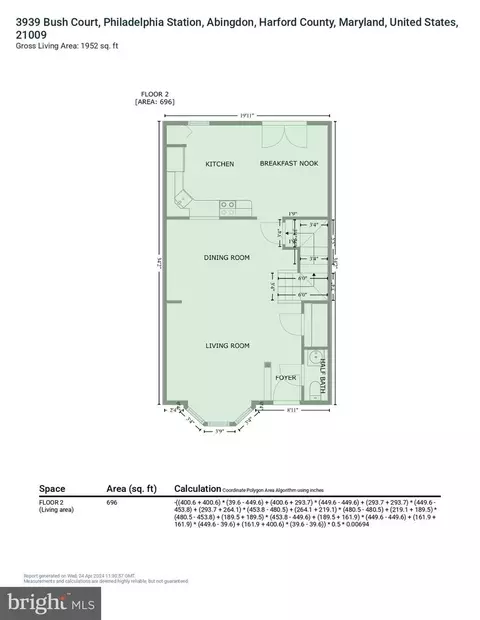 Floorplan - 3939 Bush Ct, Abingdon, MD 21009 photo 2 of 7