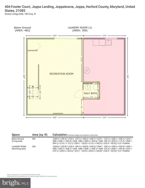Floorplan - 404 Fowler Ct, Joppa, MD 21085 photo 6 of 7
