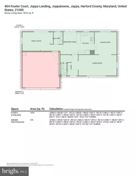 Floorplan - 404 Fowler Ct, Joppa, MD 21085 photo 2 of 7