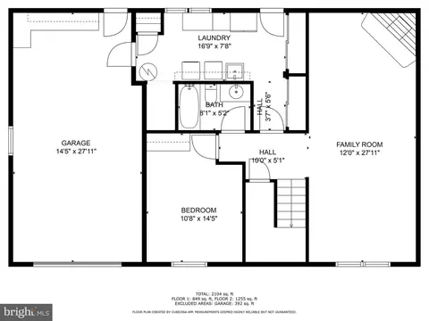Floorplan - 408 Dunfield Ct, Joppa, MD 21085 photo 2 of 3