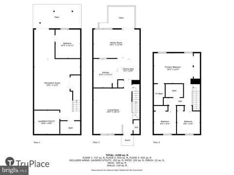 Floorplan - 582 Doefield Ct, Abingdon, MD 21009 photo 1 of 1