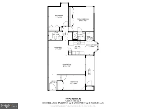 Floorplan - 3506 Back Pointe Ct #3D, Abingdon, MD 21009 photo 1 of 1