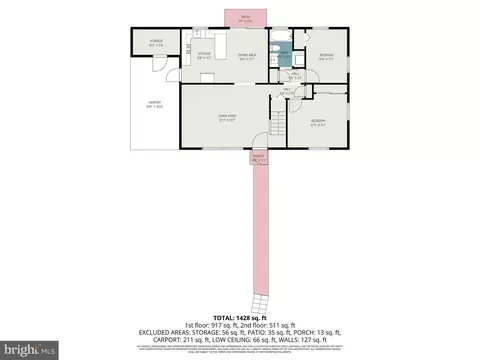 Floorplan - 513 Eckhart Dr, Joppa, MD 21085 photo 2 of 4