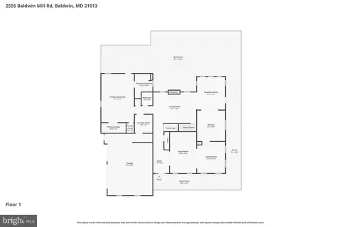 Floorplan - 2555 Baldwin Mill Rd, Baldwin, MD 21013 photo 1 of 2