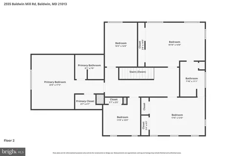 Floorplan - 2555 Baldwin Mill Rd, Baldwin, MD 21013 photo 2 of 2