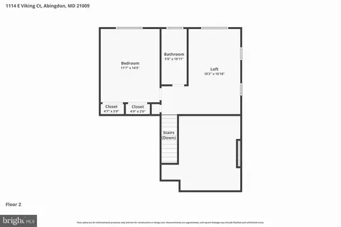 Floorplan - 1114 E Viking Ct, Abingdon, MD 21009 photo 2 of 2