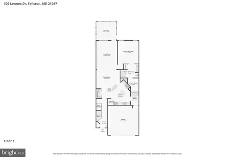 Floorplan - 309 Lennox Dr, Fallston, MD 21047 photo 1 of 2