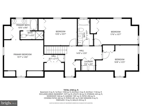 Floorplan - 2712 Crystal Ln, Baldwin, MD 21013 photo 2 of 5