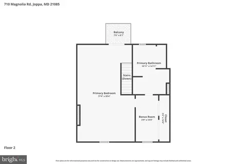 Floorplan - 710 Magnolia Rd, Joppa, MD 21085 photo 2 of 2