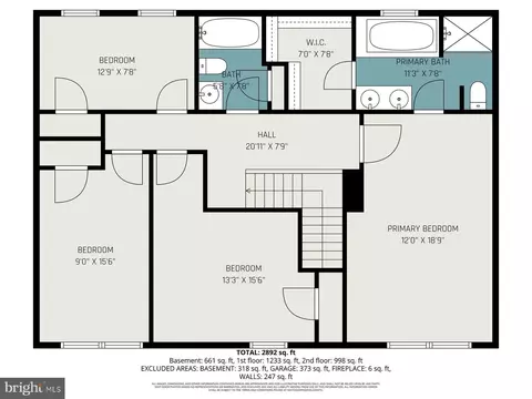 Floorplan - 918 Deer Ct, Abingdon, MD 21009 photo 2 of 3
