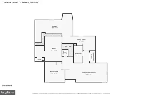 Floorplan - 1701 Chatsworth Ct, Fallston, MD 21047 photo 3 of 3