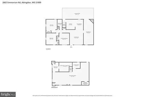 Floorplan - 2802 Emmorton Rd, Abingdon, MD 21009 photo 2 of 3