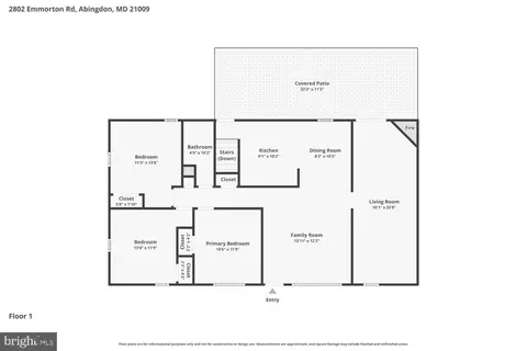 Floorplan - 2802 Emmorton Rd, Abingdon, MD 21009 photo 3 of 3