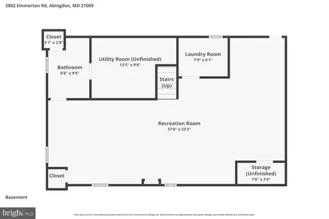 Floorplan - 2802 Emmorton Rd, Abingdon, MD 21009 photo 1 of 3
