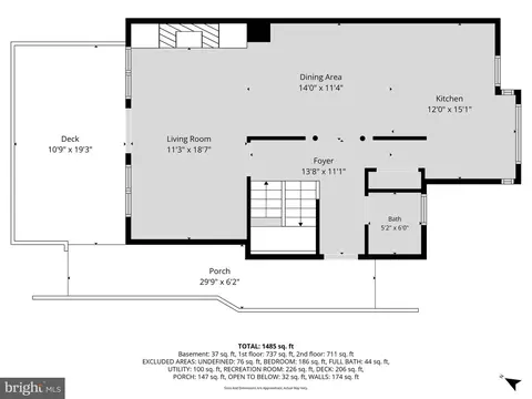 Floorplan - 408 Kentmore Ter, Abingdon, MD 21009 photo 1 of 3
