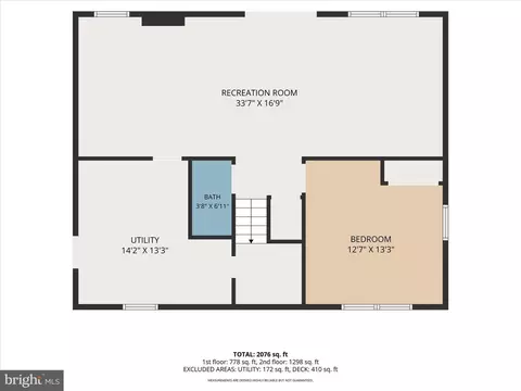 Floorplan - 114 Doncaster Rd, Joppa, MD 21085 photo 2 of 3