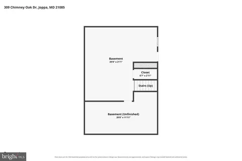 Floorplan - 309 Chimney Oak Dr, Joppa, MD 21085 photo 1 of 4