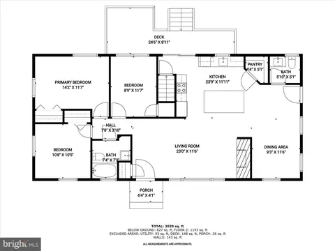 Floorplan - 8005 Crest Rd, Laurel, MD 20723 photo 1 of 3