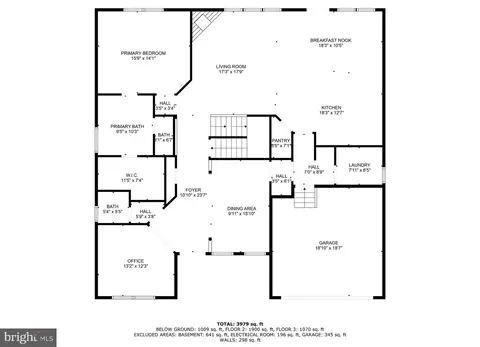 Floorplan - 10058 Rowan Ln, Laurel, MD 20723 photo 1 of 4