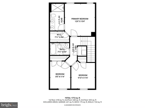 Floorplan - 9890 Deer Run, Laurel, MD 20723 photo 3 of 4