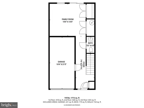 Floorplan - 9890 Deer Run, Laurel, MD 20723 photo 1 of 4