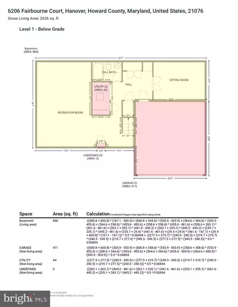 Floorplan - 6206 Fairbourne Ct, Hanover, MD 21076 photo 6 of 7