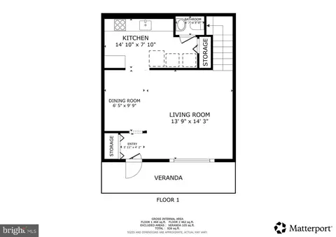 Floorplan - 9075 N Laurel Rd #E, Laurel, MD 20723 photo 1 of 2