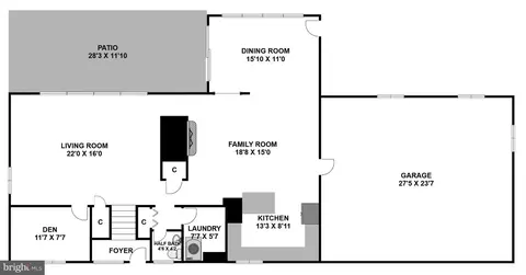Floorplan - 8545 Pineway Ct, Laurel, MD 20723 photo 1 of 2