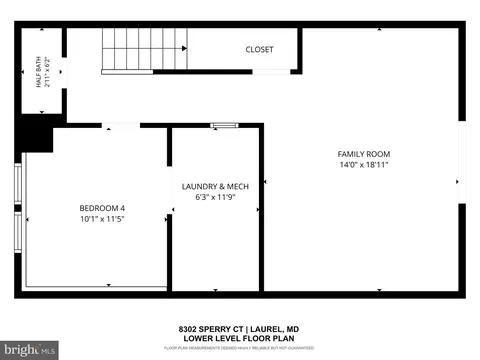 Floorplan - 8302 Sperry Ct, Laurel, MD 20723 photo 3 of 4