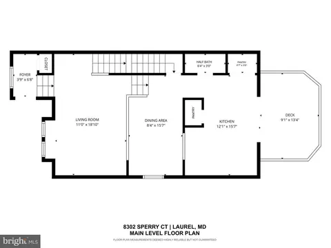 Floorplan - 8302 Sperry Ct, Laurel, MD 20723 photo 1 of 4