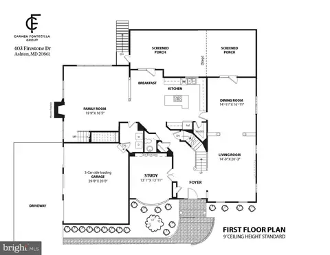 Floorplan - 403 Firestone Dr, Ashton, MD 20861 photo 1 of 3