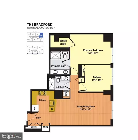 Floorplan - 7915 Eastern Ave #908, Silver Spring, MD 20910 photo 1 of 1