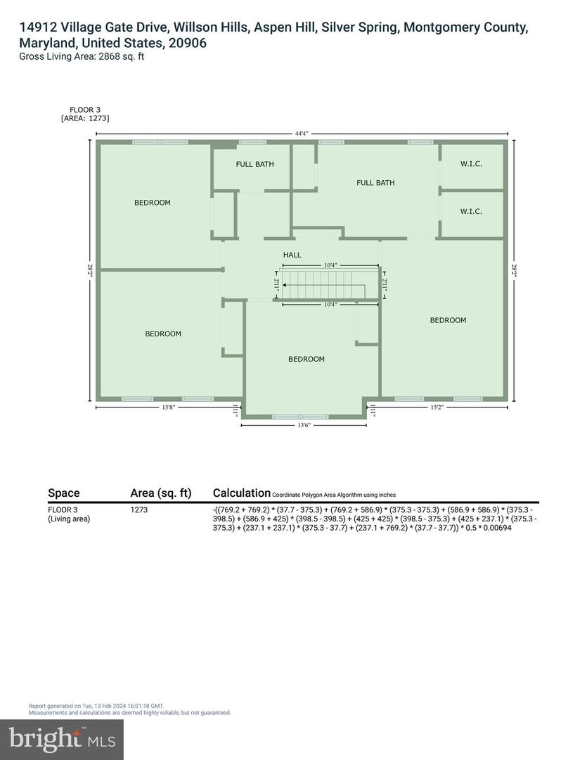 Floorplan - 14912 Village Gate Dr, Silver Spring, MD 20906 photo 6 of 8