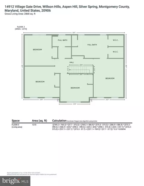 Floorplan - 14912 Village Gate Dr, Silver Spring, MD 20906 photo 6 of 8