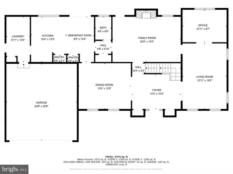 Floorplan - 14912 Village Gate Dr, Silver Spring, MD 20906 photo 1 of 8