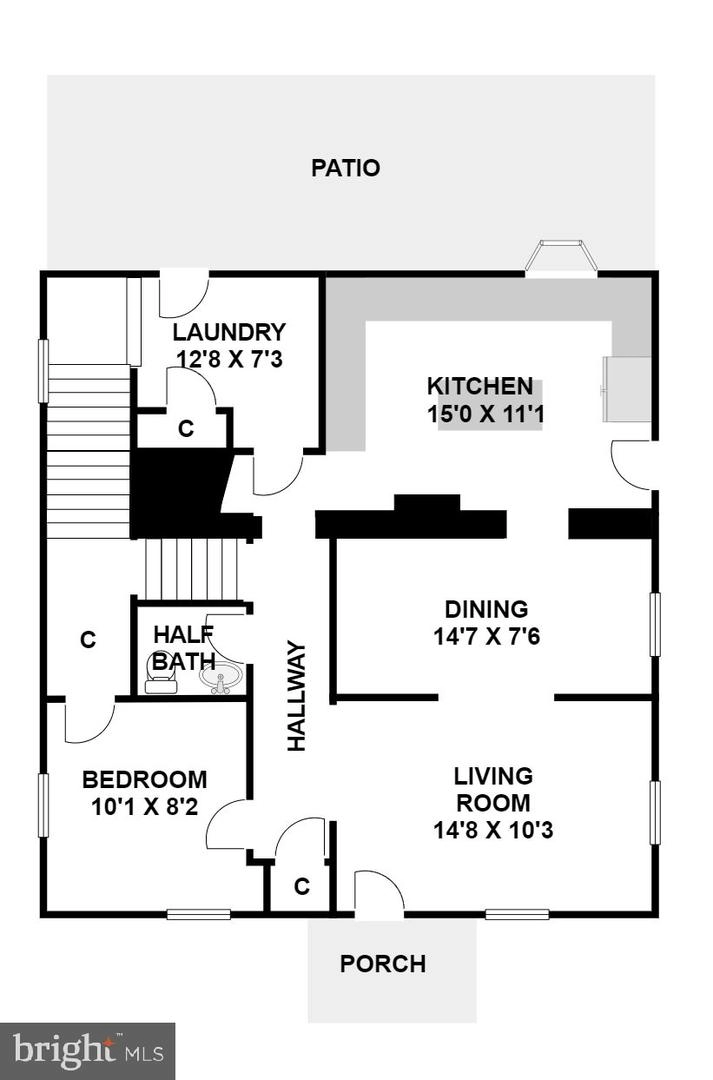 Floorplan - 43 Oswego Ave, Silver Spring, MD 20910 photo 1 of 3