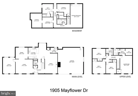 Floorplan - 1905 Mayflower Dr, Silver Spring, MD 20905 photo 1 of 1