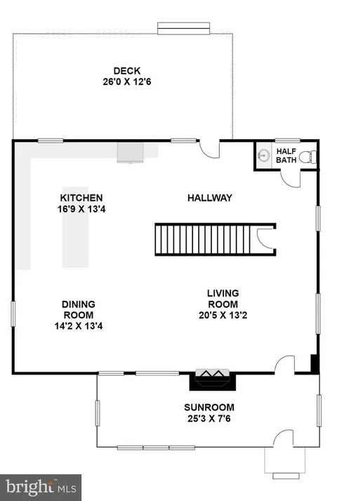 Floorplan - 7508 Piney Branch Rd, Silver Spring, MD 20910 photo 1 of 3