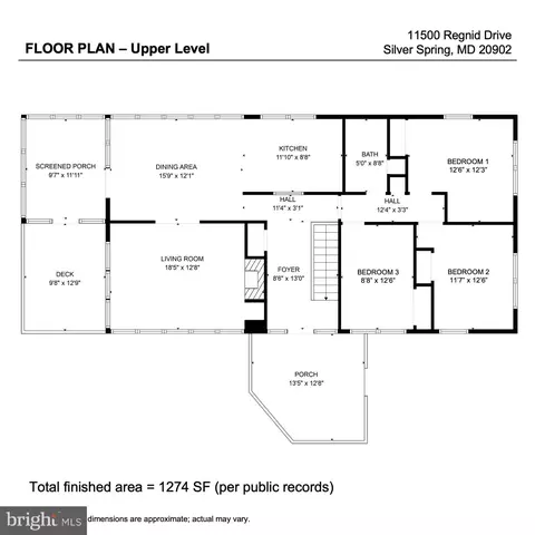 Floorplan - 11500 Regnid Dr, Silver Spring, MD 20902 photo 1 of 2
