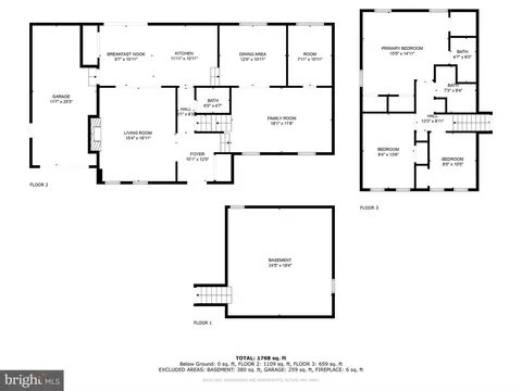 Floorplan - 14808 Mistletoe Ct, Silver Spring, MD 20905 photo 1 of 4