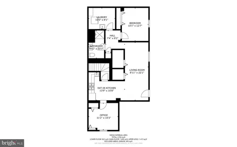 Floorplan - 505 Ellsworth Dr, Silver Spring, MD 20910 photo 2 of 3
